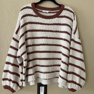 Storia fuzzy striped sweater